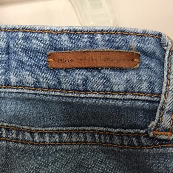 Pilcro and the letterpress ladies cropped raw hem jeans size 28 - Picture 12 of 12